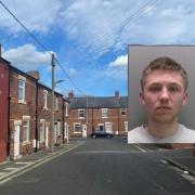 Rhys Evans attacked householder and threatened to set light to his partner in aggravated burglary at their home in Horden's numbered streets, in the early hours of August 27, last year