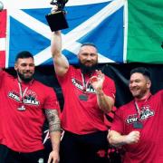 Tom Owens competes at England's Strongest Man in Preston.