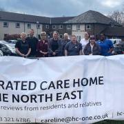 Melbury Court care home in Durham celebrate win Credit: HC-ONE
