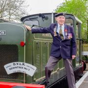 Ken Cooke and his train