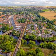 Yarm by drone view.