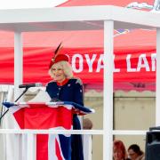Queen Camilla visited Catterick Garrison for the first time since becoming Colonel-in-Chief of The Royal Lancers on Monday (April 22).
