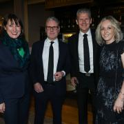 Labour Party Leader Sir Keir Starmer and Shadow Chancellor Rachel Reeves at The Northern Echo's BUSINESSiQ awards. Pictured with Steve Cram and his partner Allison Curbishley.