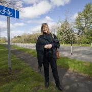 Cllr Elizabeth Scott, Durham County Council’s Cabinet member for economy and partnerships, pictured at Rotary Way, near the Arnison Centre, which will form part of the new North Durham Active Travel Corridor.