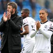 Michael Carrick leads the post-match applause in the wake of Middlesbrough's 4-1 win at Cardiff