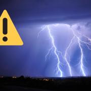 The weather agency has said that the weather warning for thunderstorms will be around from 2pm until 7pm in much of North Yorkshire, Northumberland and parts of the Lake District