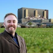 Prof Cotton and the site next to Hartlepool Power Station