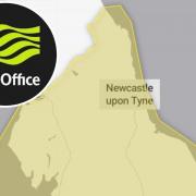 The Met Office have issued a yellow warning for heavy rain for most of the North East Credit: MET OFFICE