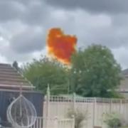 'No risk' to public after fire at fertiliser plant which caused bright orange cloud