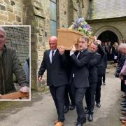 Mourners have paid their respects to much-loved youth leader Billy Robson