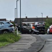 A woman has been arrested and charged for drink driving after a car overturned on Hambleton Crescent in Marske Credit: KARL STEANSON