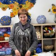 Lena Archbold, a Ukrainian textile artist whose work helped her recover from cancer, is holding her first solo exhibition at Arts Centre Washington