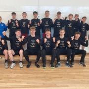 Back row (left to right): Jack Hinde, Alex Morton, Zac Mohammed, John Hamilton, Jayden Wind, Jack Williamson, Matthew Foster, Rowan Steel.  Front row: Tom Spencer, James Dryden, Max Innis, Hugo Douglas-Reeves, Max Graham, Luke Wacker