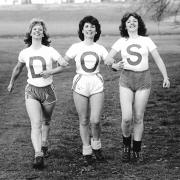 These three ladies found a strange way to promote DOS's production of The Gondoliers in 1984. We only reproduce these pictures because the ladies are wearing legwarmers, the 1980s essential which featured in Memories a fortnight ago. Whether Irene