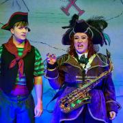Moses Gale, playing Billy Bones, and Susie Chaytow, playing Long Jane Silver Pictures: DAVE COOIL