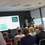 Minister Chris McDonald at the launch event