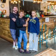 From left, Arron Ryan, Amanda Hird and Alex Hird at the Cactus Cafe and Kitchen in Darlington
