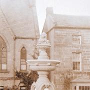FINE PIECE: A photograph by famous Barnard Castle photographer Elijah Yeoman showing Middleham's jubilee fountain shortly after it was opened in 1890. Picture courtesy of Bowes Museum