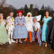 Cast of Dryburn Theatre Workshop's pantomime production of Mother Goose