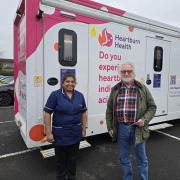Anthony Kelly, 71, who has taken part in the ‘pill-on-a-thread’ mobile cancer screening test in Darlington today