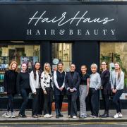 Kendra Dawson and staff at HairHaus in Bishop Auckland