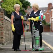 MISSION TO CLEAN: Yvonne Budgen, left, and Gillian Millington