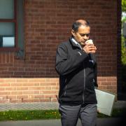 Kangaratnam Kantharupan leaving Newton Aycliffe Magistrates' Court