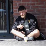 Carl Gray outside Newton Aycliffe Magistrates' Court