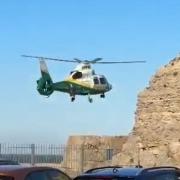 The Great North Air ambulance airlifted one patient to hospital