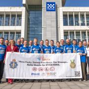 Police officers and staff preparing to take on the Three Peaks Challenge for charity, next month