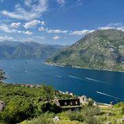 The stunning views over the Bay of Kotor in Montenegro.