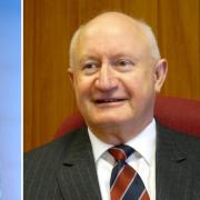 Hays Travel boss Dame Irene and Peter Stephenson