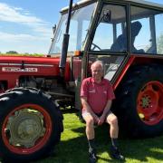 Mark Nicholson with his Emmerdale starring Zetor tractor