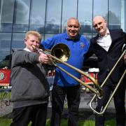 lie Carmichael (Chair of Durham County Brass Band Association), Hugh Stephenson (President of DCBBA), Simon Summer (General Manager at Vertu Ford Durham) and Tony Griffiths (Secretary DCBBA)