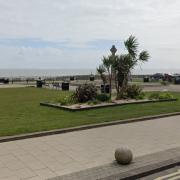 Seaham seafront was cordoned off yesterday evening