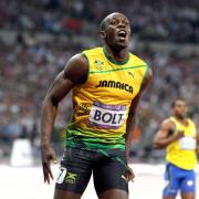 DOUBLE JOY: After winning the 100m on Sunday night, Usain Bolt followed up last night with victory in the Olympic Stadium. Picture: Chris Booth