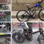 E-bikes, scooters and adapted bikes seized by police in recent weeks