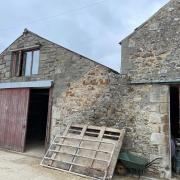 Bricklayer fell from this farm barn roof in Northumberland suffering serious back injuries, costing his employer a £25k court bill in fine and costs order