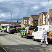 Police and CSI are at the scene of a house on Balmer Hill, Gainford