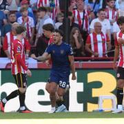 Enzo Le Fee celebrates after scoring Sunderland's equaliser against Brentford