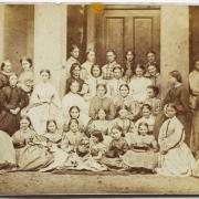 Quaker pupils: A photograph taken in 1857 of the girls studying at Polam Hall School, which was formed three years earlier