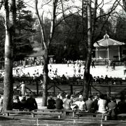 Skate park: Rollerskating in South Park pictured here in April 1962, started as pre-war exercise to get the people fit, ready for battle