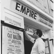 LOCAL CONNECTION: Francis Langford reopens theWingate Empire cinema in September 1970.