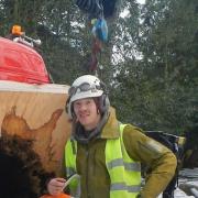 BARK TO THE FUTURE: Alistair Magee makes a convincing argument for becoming a tree surgeon