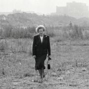 STEPPING OUT: Margaret Thatcher on her wilderness walk, in September 1987