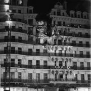 The upper floors of the Grand Hotel Brighton, severely damaged  in the aftermath of an IRA bomb, which was planted during Tory Party conference week.