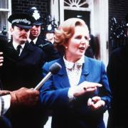 SEAT OF POWER: Margaret Thatcher outside 10 Downing Street following her election as Prime Minister in 1979