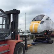 ARRIVAL: Hitachi's Class 800 arrives in Southampton