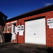 BALLOT: A garage polling station at Roddymoor, near Crook, opens for business this morning.