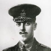 WAR HERO: A painting of Roland Bradford in his brigadier-general's uniform – it is based on a 1917 photograph of him, but he didn't live long enough after his promotion to be photographed in his new uniform